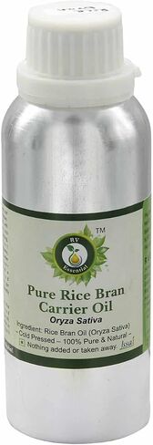 Rice Bran Oil | Oryza Sativa | For Skin | For Hair | For Massage | Unrefined | 100% Pure Natural Cold Pressed | 5ml | 0.169oz By R V Essential in Saudi Arabia