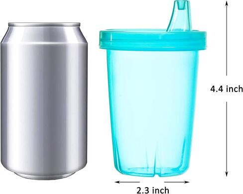 Youngever 7 Pack Kids Sippy Cups, Sippy Cups for Infant, Kids, Toddler, 7 Coastal Colors Sippy Cups in Saudi Arabia