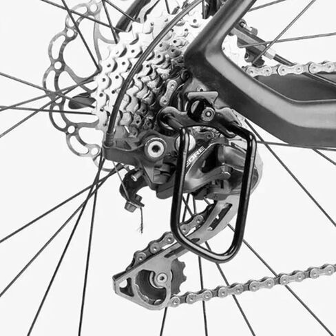 Derailleur Guard للدراجة الخلفية Derailleur Guard Rack حامي الدراجة والعتاد شيفتر حماية لجميع أنواع الدراجات (أسود) -1PCS in Kuwait