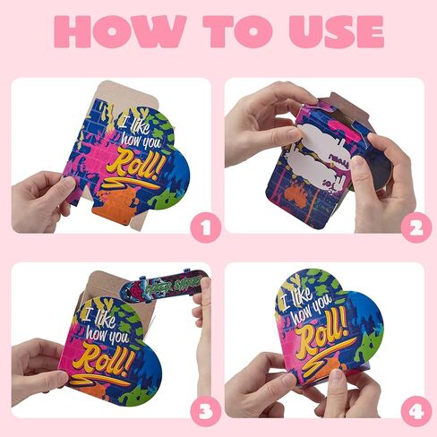 JOYIN 28 Packs Valentines Day Finger Skateboards with Heart Boxes, Valentine Party Favor, Gift Stress Relief Toys, Valentine's Classroom Exchange Gifts, Holiday Reward Gifts, Finger Skateboard Toys in Saudi Arabia