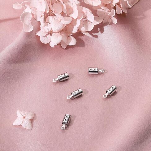 DanLingJewelry 200Pcs 304 Stainless Steel Fold Over Crimp Cord Ends Leather Ribbon Ending Clasp Tips End Clamp Jewelry Connector Components 10.5x5mm in Saudi Arabia