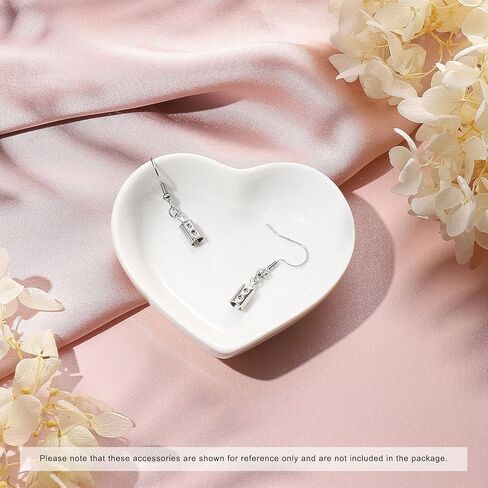 DanLingJewelry 200Pcs 304 Stainless Steel Fold Over Crimp Cord Ends Leather Ribbon Ending Clasp Tips End Clamp Jewelry Connector Components 10.5x5mm in Saudi Arabia