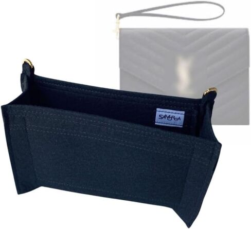 (9-24/ SL-Monogram-Clutch-U-O Bag Organizer for SL Quilted Monogram Clutch Bag Organizer Insert Innerbag in Saudi Arabia
