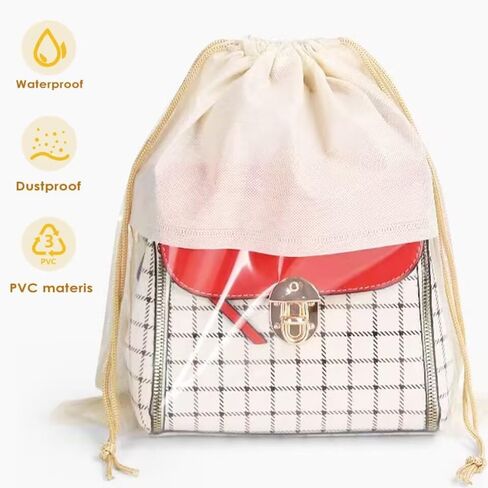 Dust Bags for Handbags Clear Handbag Storage Organizer Purse Organizer Bag for Closet Dust Cover Organizer Bags in Saudi Arabia