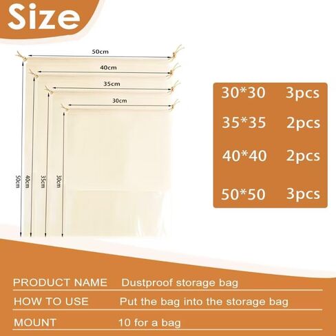 Dust Bags for Handbags Clear Handbag Storage Organizer Purse Organizer Bag for Closet Dust Cover Organizer Bags in Saudi Arabia