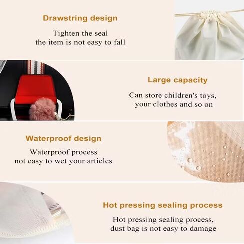 Dust Bags for Handbags Clear Handbag Storage Organizer Purse Organizer Bag for Closet Dust Cover Organizer Bags in Saudi Arabia