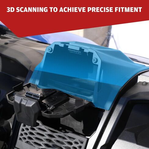 HAKA TOUGH Tablet Holder&Under Dash Net for KRX 1000, Electric Device Phone Ipad GPS Storage Mounts, Dashboard Mesh Plate for Kawasaki Teryx KRX 1000 2020-2023 Accessories,Replace OEM#99994-1340 in Kuwait