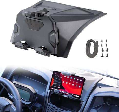 HAKA TOUGH Tablet Holder&Under Dash Net for KRX 1000, Electric Device Phone Ipad GPS Storage Mounts, Dashboard Mesh Plate for Kawasaki Teryx KRX 1000 2020-2023 Accessories,Replace OEM#99994-1340 in Kuwait