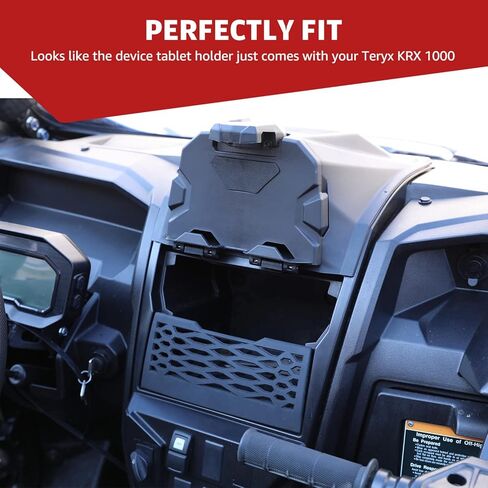 HAKA TOUGH Tablet Holder&Under Dash Net for KRX 1000, Electric Device Phone Ipad GPS Storage Mounts, Dashboard Mesh Plate for Kawasaki Teryx KRX 1000 2020-2023 Accessories,Replace OEM#99994-1340 in Kuwait