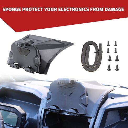 HAKA TOUGH Tablet Holder&Under Dash Net for KRX 1000, Electric Device Phone Ipad GPS Storage Mounts, Dashboard Mesh Plate for Kawasaki Teryx KRX 1000 2020-2023 Accessories,Replace OEM#99994-1340 in Kuwait