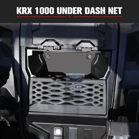 HAKA TOUGH Tablet Holder&Under Dash Net for KRX 1000, Electric Device Phone Ipad GPS Storage Mounts, Dashboard Mesh Plate for Kawasaki Teryx KRX 1000 2020-2023 Accessories,Replace OEM#99994-1340 in Saudi Arabia
