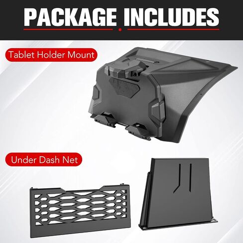 HAKA TOUGH Tablet Holder&Under Dash Net for KRX 1000, Electric Device Phone Ipad GPS Storage Mounts, Dashboard Mesh Plate for Kawasaki Teryx KRX 1000 2020-2023 Accessories,Replace OEM#99994-1340 in Saudi Arabia