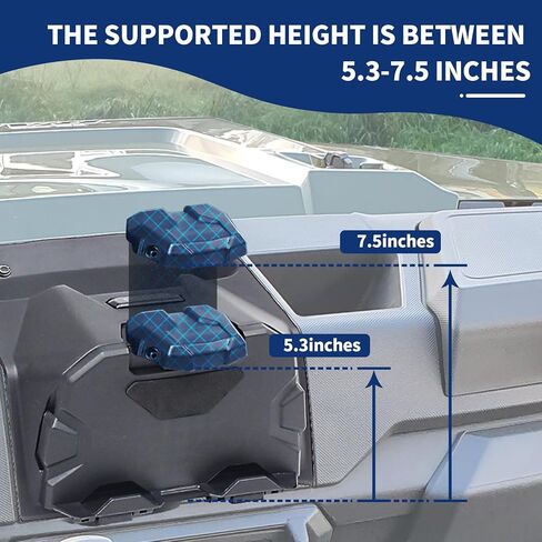 جهاز إلكتروني متوافق مع 2018-2024 Polaris Ranger XP 1000 Crew Diesel Accessories جهاز إلكتروني للهاتف اللوحي GPS حامل مع صندوق تخزين منظم in Kuwait