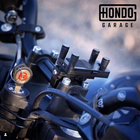 Perfect Squeeze Motorcycle Phone Mount and Handlebar Clamp Bundle | Industrial Off-Road Dirt Bike Phone Mount | All Metal CNC Machined | 90 lbs of Clamping Force | Made in The USA in Saudi Arabia