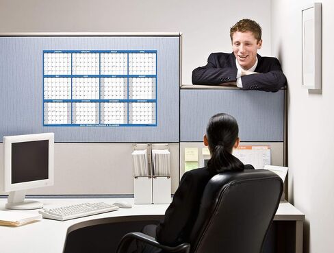 18x24 SwiftGlimpse 2024-2025 تقويم الحائط الأكاديمي قابل للمسح الجاف، كبير، مسح رطب وجاف، مصفح، قابل للعكس، مخطط سنوي من يوليو 2024 إلى يونيو 2025 فقط in Kuwait