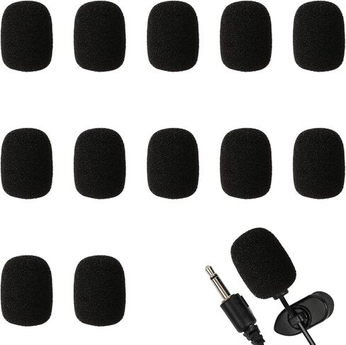 12 Pcs Microphone Cover, Microphone Covers Foam, Microphone Windscreen, Mic Cover, Mic Covers for Microphones Suitable for Most Standard Handheld Microphone in Saudi Arabia