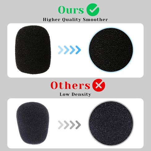 12 Pcs Microphone Cover, Microphone Covers Foam, Microphone Windscreen, Mic Cover, Mic Covers for Microphones Suitable for Most Standard Handheld Microphone in Saudi Arabia