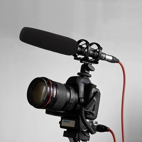 Geekria for Creators Foam Windscreen for 3/4'' Diameter Microphones, Antipop Foam Cover, Mic Wind Cover, Sponge Foam Filter Compatible with Audio-Technica AT897, BOYA BY-BM6060 (6 Inch / 2 Pack) in Saudi Arabia