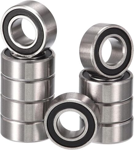 MR104-2RS Deep Groove Ball Bearings, ID 4mm x OD 10mm x Width 4mm Miniature Bearings, Double Rubber Sealed Ball Bearing Pre-Lubricated Chrome Steel Z2 Lever 10pcs in Saudi Arabia