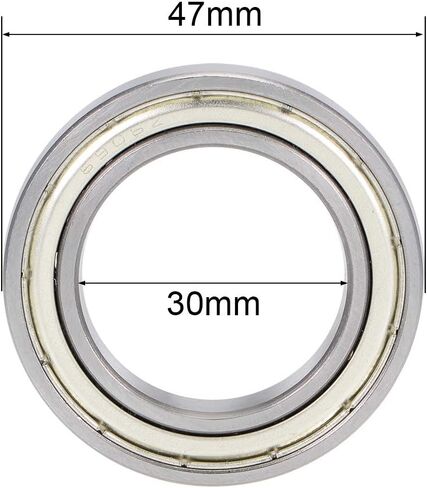 uxcell 695ZZ Deep Groove Ball Bearings Z2 5mm X 13mm X 4mm Double Shielded Carbon Steel 2pcs in Saudi Arabia