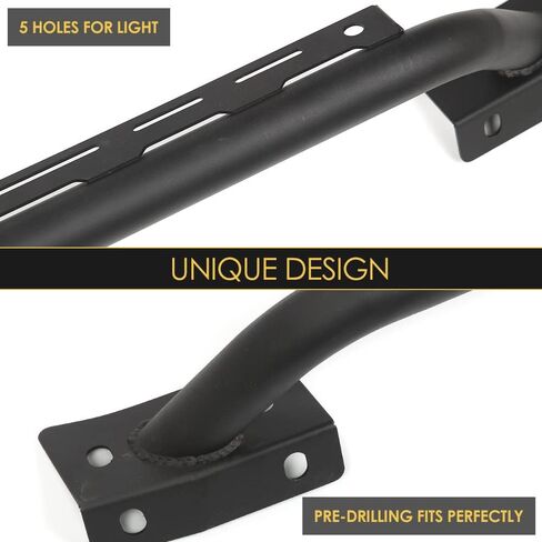 SNA Bull Bar متوافق مع Bronco 2021+ 2/4-Door (مع مصد أمامي فولاذي معياري فقط) واقي فرشاة ممتص للصدمات بعرض كامل ملحقات حماية الشواية على الطرق الوعرة باللون الأسود (SnAF-F1007) in Kuwait