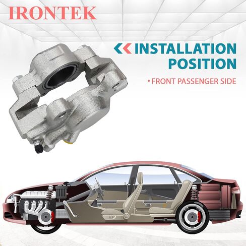 IRONTEK 19444+19445 Front Brake Caliper Passenger & Driver Side Caliper Assembly Fit 1963-1980 for MG MGB in Saudi Arabia