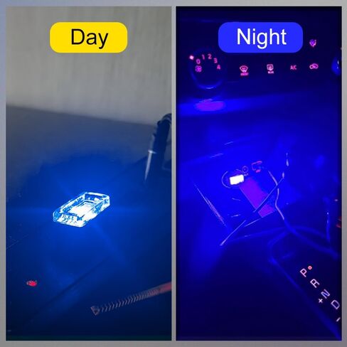 4 قطع مصباح LED USB صغير للسيارة، مصابيح تزيين داخلية عالمية، ضوء ليلي للسيارة، ضوء تزيين LED صغير، إضاءة محيطة LED ليلية للسيارة مناسبة لمعظم السيارات (وردي أرجواني) in Saudi Arabia