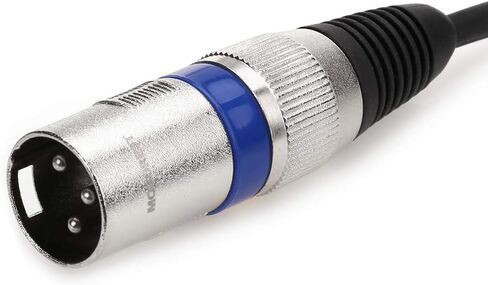 MOBOREST XLR إلى 3.5 مم كابل ميكروفون XLR سبليتر، XLR ذكر إلى 3.5 مم 1/8 ذكر TRS ستيريو صغير جاك AUX كابل توصيل سلك صوت ميكروفون (1.6 قدم) in Kuwait