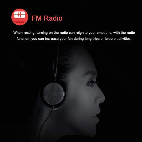 مشغل MP3، مشغل موسيقى مع بطاقة Micro SD سعة 16 جيجابايت، مكبر صوت مدمج/صور/تشغيل فيديو/راديو FM/مسجل صوت/قارئ الكتب الإلكترونية، يدعم حتى 128 جيجابايت in Kuwait