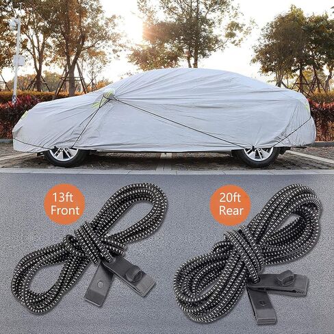 Ayaport Gust حزام غطاء السيارة الأشرطة واقي الرياح حامي سوبر قوية بنجي الحبال غطاء سيارة آمن في الرياح العالية تناسب معظم السيارات in Kuwait