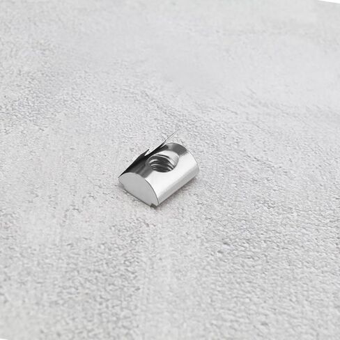 50PCS T-Slot Nut with Spring Sheet for European Standard 45 Series Aluminum Profiles M8 Internal Thread 10mm Groove Depth Carbon Steel in Saudi Arabia