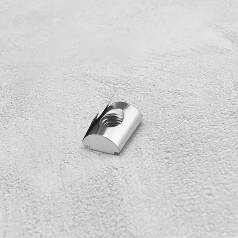 50PCS T-Slot Nut with Spring Sheet for European Standard 45 Series Aluminum Profiles M8 Internal Thread 10mm Groove Depth Carbon Steel in Saudi Arabia