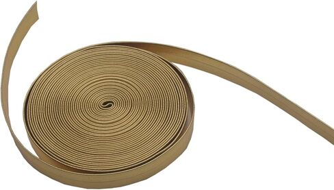 5 Yard Width Fold Over PU Faux Leather Trim Tape for DIY Costume Home Decoration，10mm（3/8 Inch） (Black) in Saudi Arabia