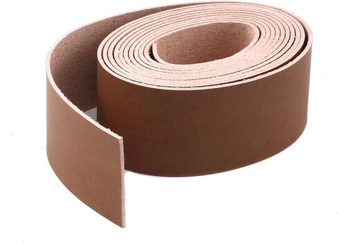 Oedema Leather Strap Light Brown Leather Strip 78-Inch Length, 1.47-Inch Width, for Bag, Jewelry, DIY Project in Saudi Arabia