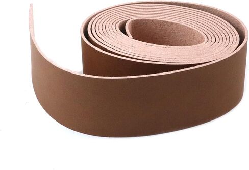 Oedema Leather Strap Light Brown Leather Strip 78-Inch Length, 1.47-Inch Width, for Bag, Jewelry, DIY Project in Saudi Arabia