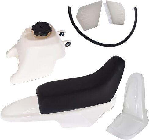 Motorcycle Complete Fairing Plastic Kit w/Seat Front Rear Fairing Gas Tank Body Assembly Replacement for Yamaha PW50 PY50 PW 50 PY 50 All Years Black in Saudi Arabia