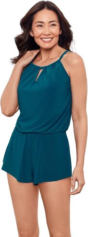 Women's Standard Keyhole Blouson Romper in Saudi Arabia