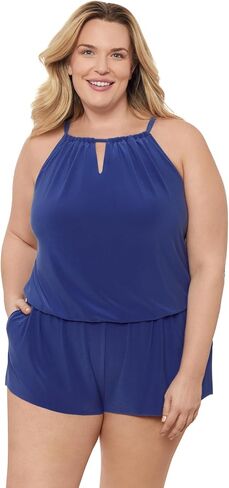 Women's Standard Keyhole Blouson Romper in Saudi Arabia