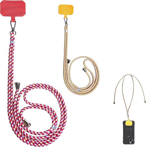 2x Cell Phone Lanyard, Universal Crossbody Patch Phone Lanyards,Adjustable Nylon Phone Lanyards for Around The Neck in Saudi Arabia