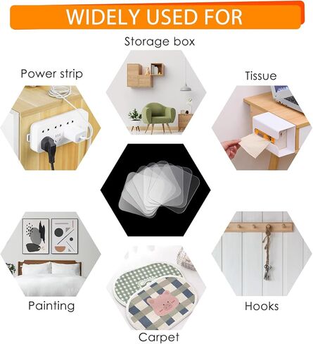 BXI 90 قطعة شريط مزدوج الجوانب شديد التحمل، مربعات تثبيت شريط لاصق سميك 1.37 بوصة، شريط نانو لاصق قوي قابل للإزالة خاص بالرغوة الصوتية، ولوحات الصوت اللباد، والجدار والحرف in Kuwait