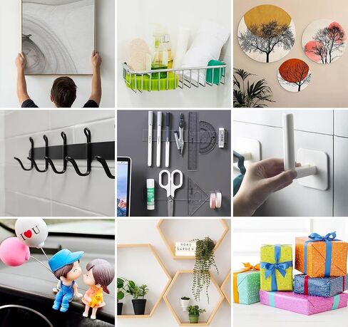 شريط ABSOFINE مزدوج الجوانب شديد التحمل، شريط نانو قوي مزدوج الجوانب للجدران، شريط تثبيت شفاف متعدد الأغراض قابل للإزالة، شريط جداري قابل لإعادة الاستخدام لتعليق الصورة، ملصق لاصق للصور، سجادة in Kuwait