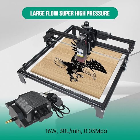 RATTMMOTOR AP30A Air Assist Pump, for Protecting Lens of Engraver CNC Engraving Machines, 30L/Min Airflow Portable Air Pump Low Noise with Adjustable Air Flow Outlets in Saudi Arabia