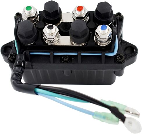 Compatible Relay Replaces Assy Boat Power Trim and Tilt Relay Assy 6H1-81950-00-00 6H1-81950-01-00 Replacement for Yamaha 30-90hp Outboard Engine (3 Pin Wire Configuration) in Saudi Arabia