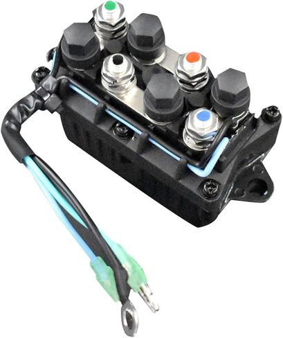 Compatible Relay Replaces Assy Boat Power Trim and Tilt Relay Assy 6H1-81950-00-00 6H1-81950-01-00 Replacement for Yamaha 30-90hp Outboard Engine (3 Pin Wire Configuration) in Saudi Arabia