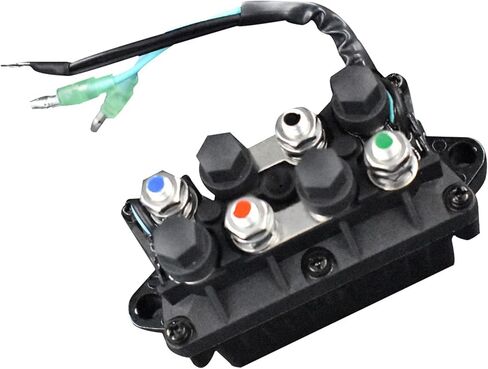 Compatible Relay Replaces Assy Boat Power Trim and Tilt Relay Assy 6H1-81950-00-00 6H1-81950-01-00 Replacement for Yamaha 30-90hp Outboard Engine (3 Pin Wire Configuration) in Saudi Arabia