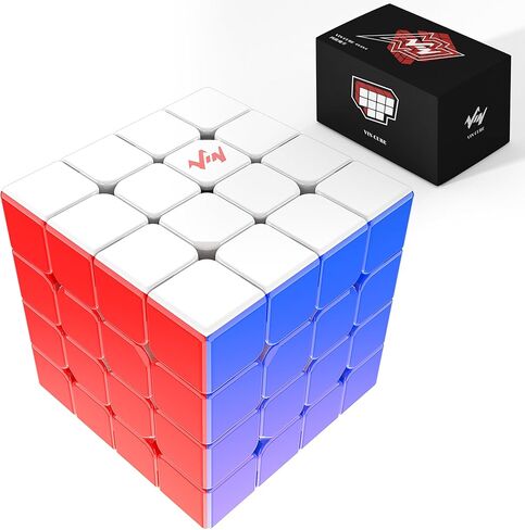 CuberShop VinCube Vin4 مطلي بالأشعة فوق البنفسجية 4×4 مكعب سرعة لامع بدون ملصقات مغناطيسية، 4 × 4 Vin Professional 60 مم مكعب للأشعة فوق البنفسجية بدون ملصقات، سجل عالمي مطور MGC 4 (Vin Cube 4 - طلاء بالأشعة فوق البنفسجية بدون ملصقات، لامع) in Kuwait
