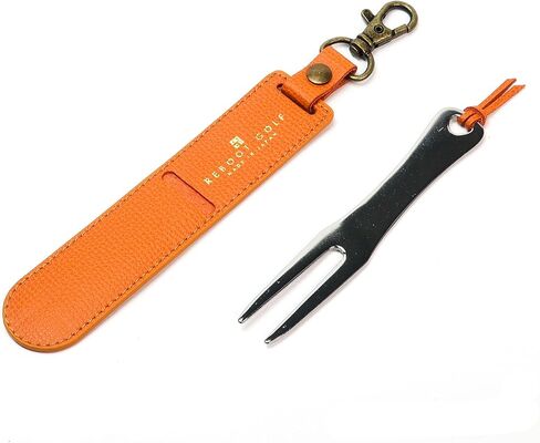 Reboot Golf Stainless Steel Golf Green Fork with Genuine Leather Cover in Saudi Arabia