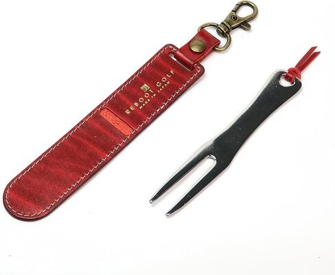 Reboot Golf Stainless Steel Golf Green Fork with Genuine Leather Cover in Saudi Arabia