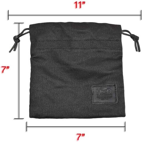 Hide & Drink, Golf Valuables Field Pouch, Golf Bag, Multipurpose Pouch with String, Sport Organizer, Waxed Canvas, Handmade in Saudi Arabia