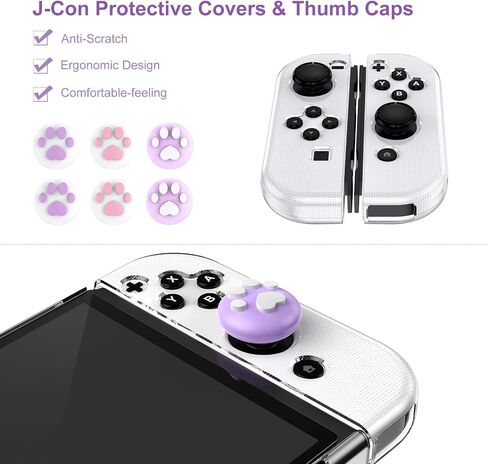 Younik Switch OLED Accessories Bundle, 16 in 1 Accessories Kit Includes Switch OLED Carrying Case, Protective Case Cover for Console & J-Con, Screen Protector, Adjustable Stand, Switch Game Case in Saudi Arabia